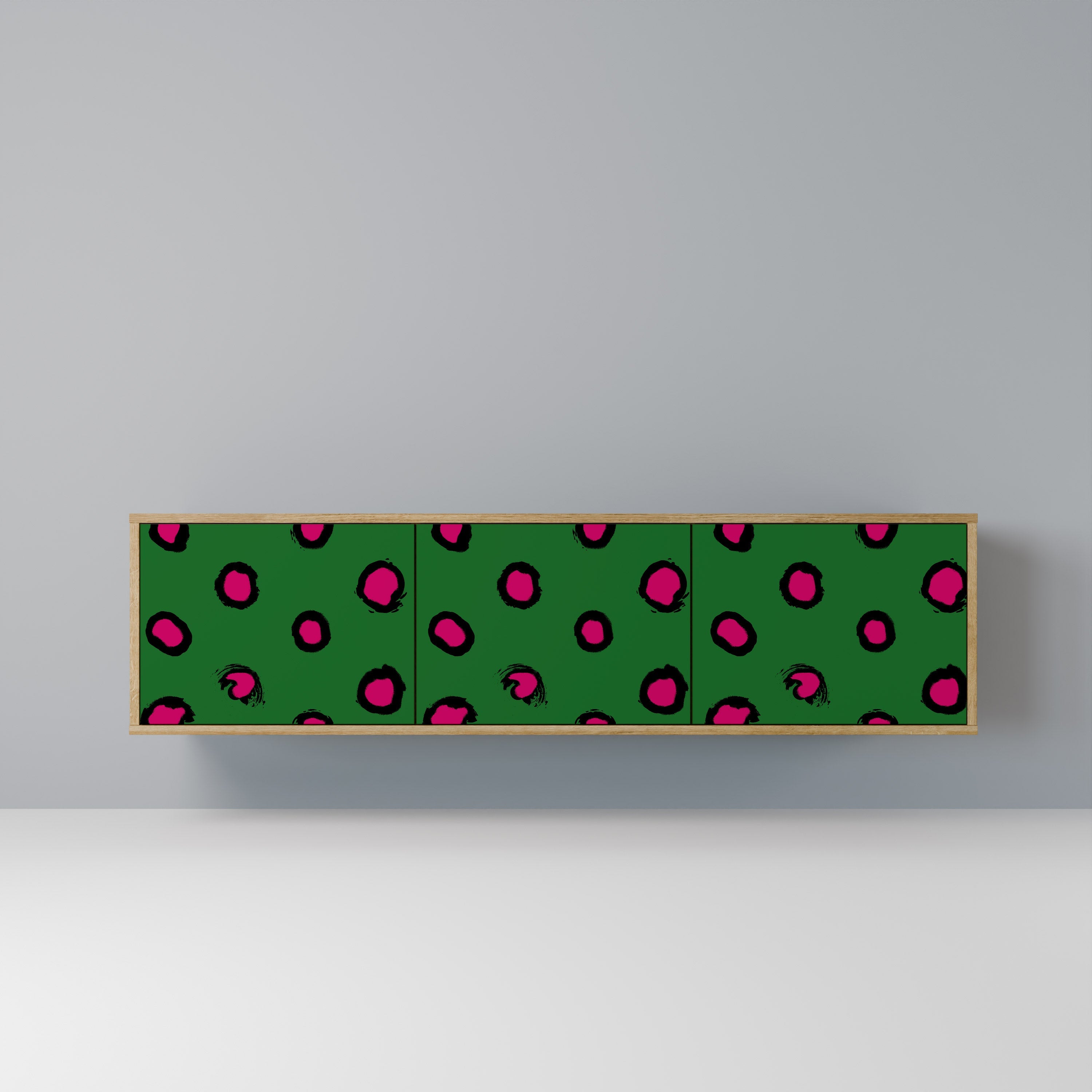 FUNKY SPOTS Móvel de TV com 3 Portas em Efeito Carvalho