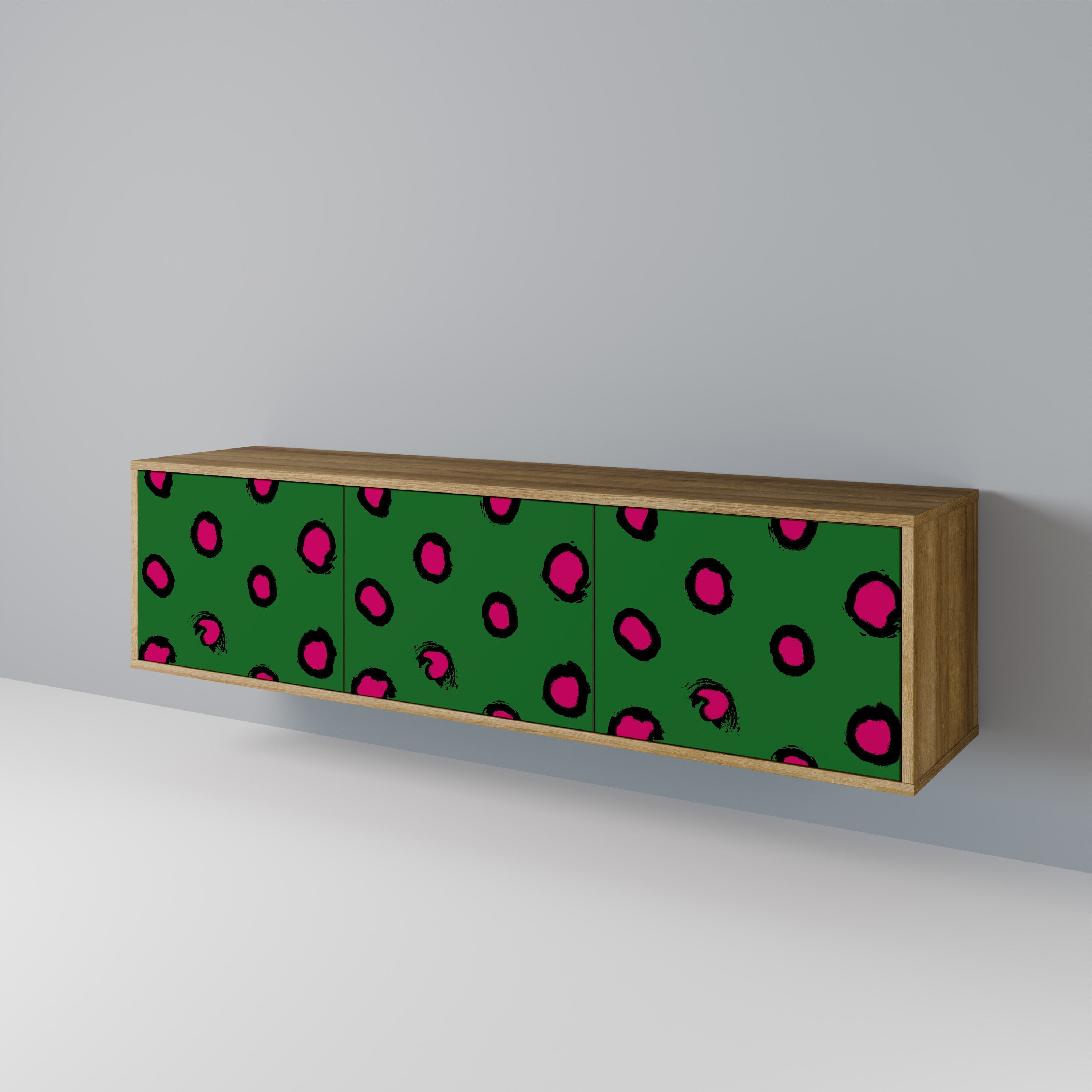 FUNKY SPOTS Móvel de TV com 3 Portas em Efeito Carvalho