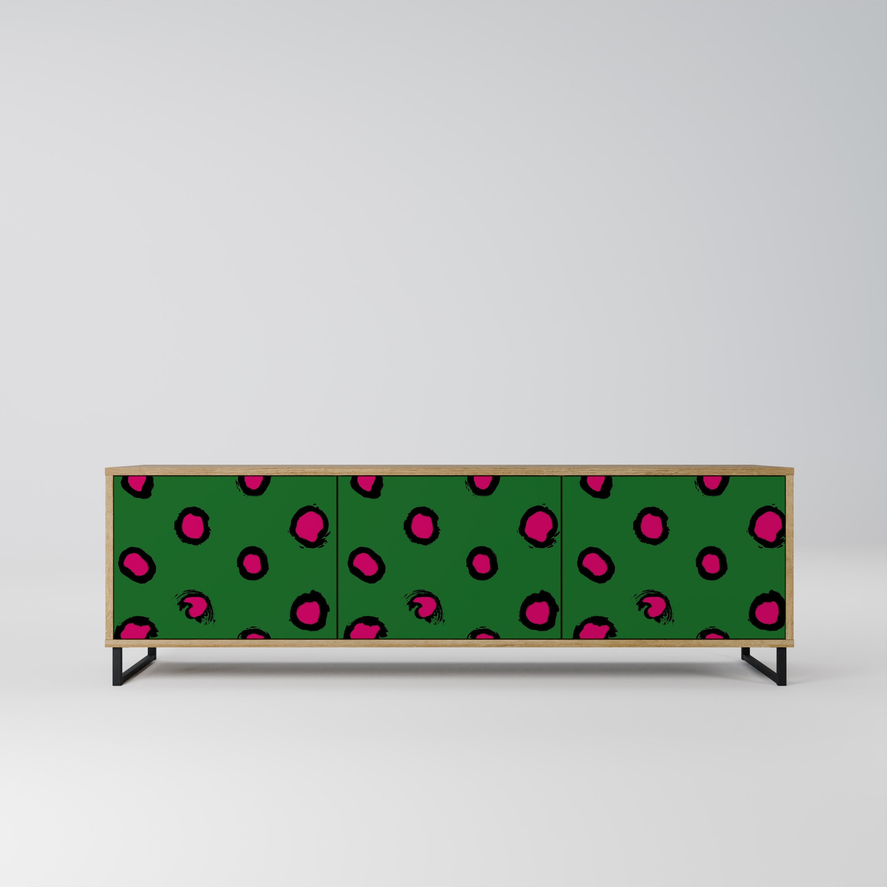 FUNKY SPOTS Móvel de TV com 3 Portas em Efeito Carvalho