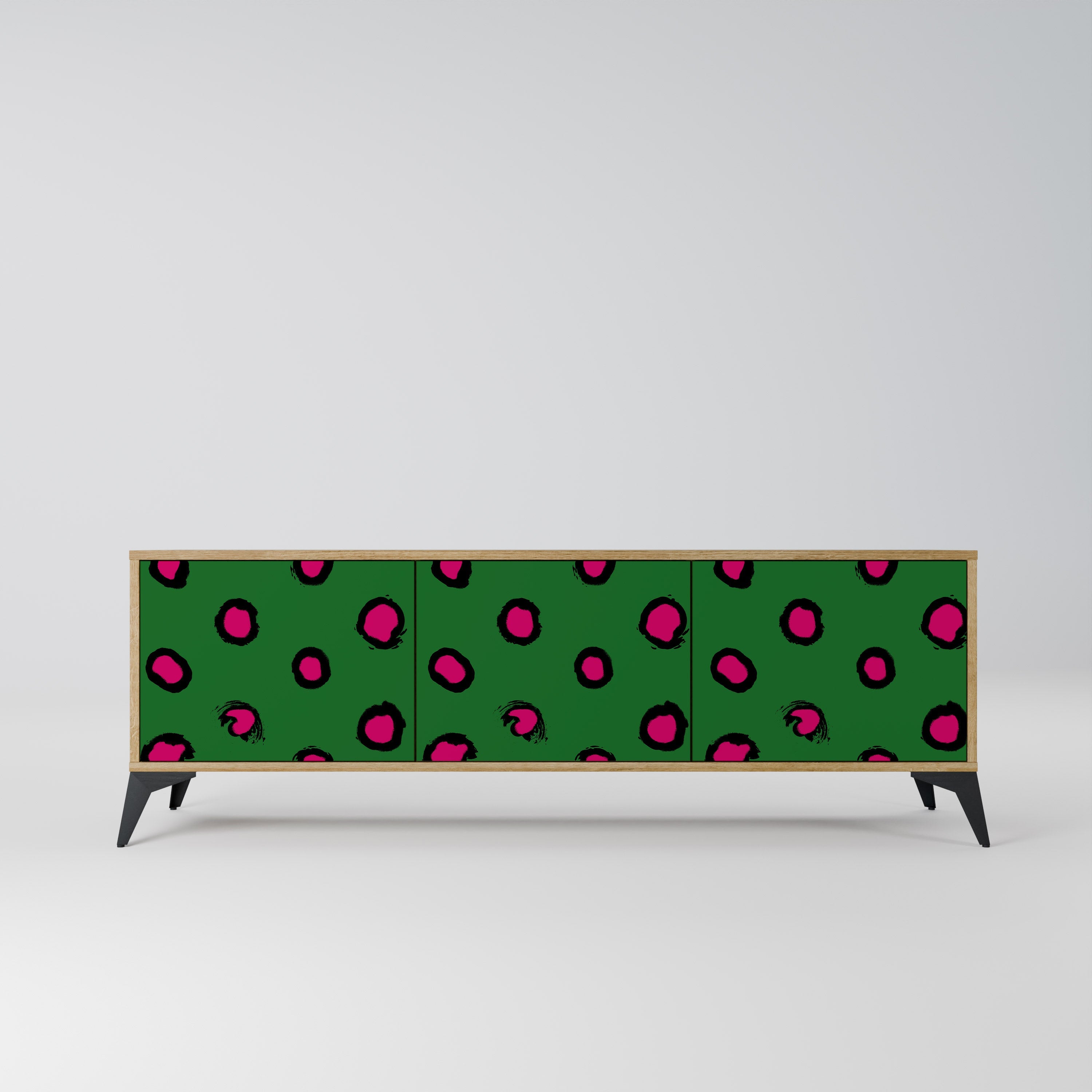 FUNKY SPOTS Móvel de TV com 3 Portas em Efeito Carvalho