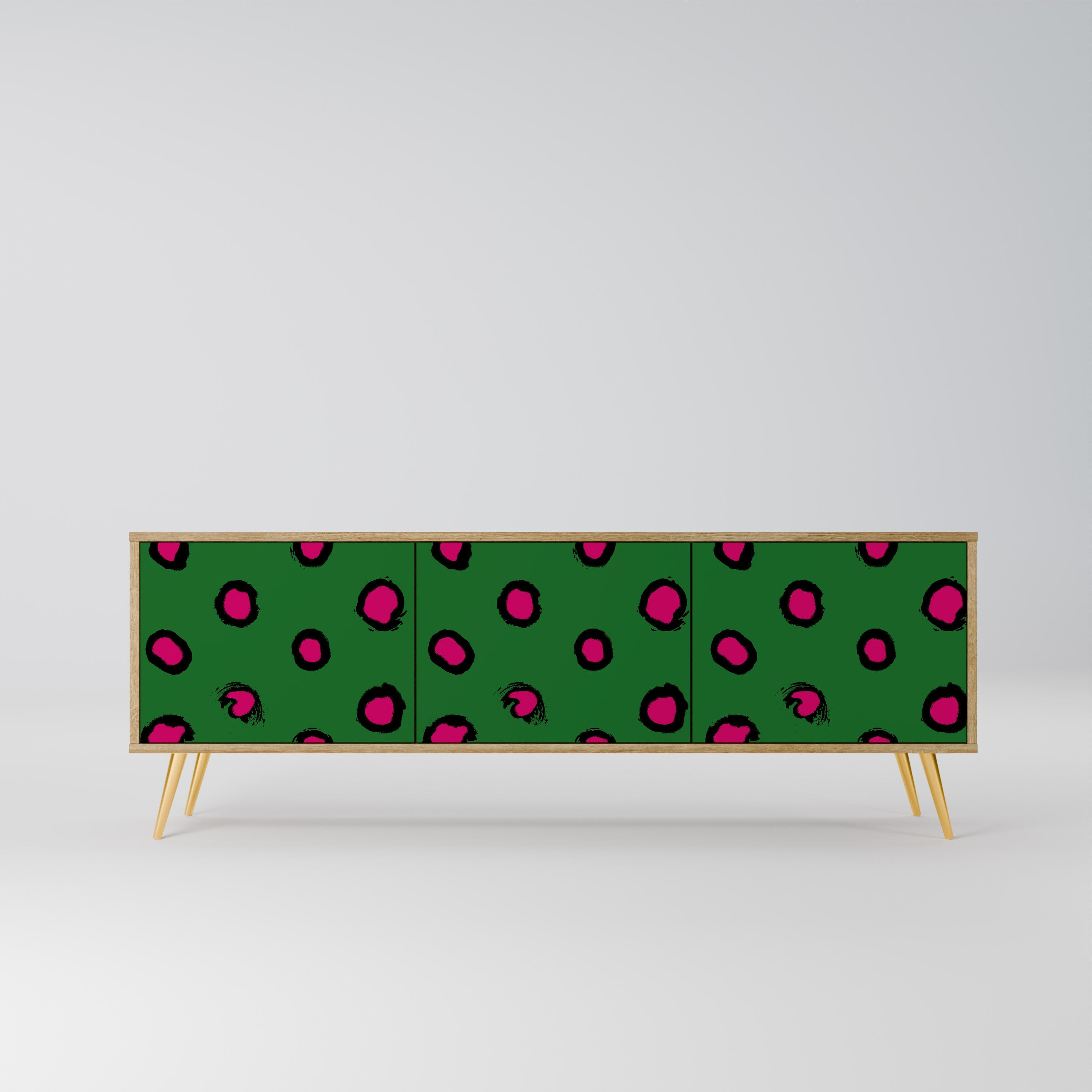 FUNKY SPOTS Móvel de TV com 3 Portas em Efeito Carvalho