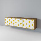 RADIANT REVERIE Móvel de TV com 3 Portas em Efeito Carvalho