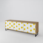 RADIANT REVERIE Móvel de TV com 3 Portas em Efeito Carvalho