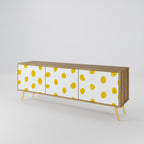 RADIANT REVERIE Móvel de TV com 3 Portas em Efeito Carvalho