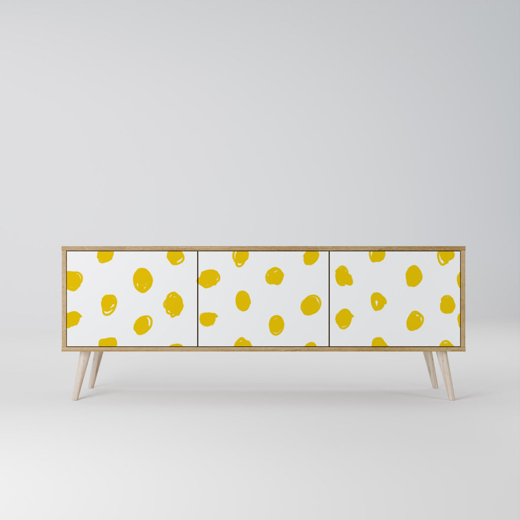 RADIANT REVERIE Móvel de TV com 3 Portas em Efeito Carvalho