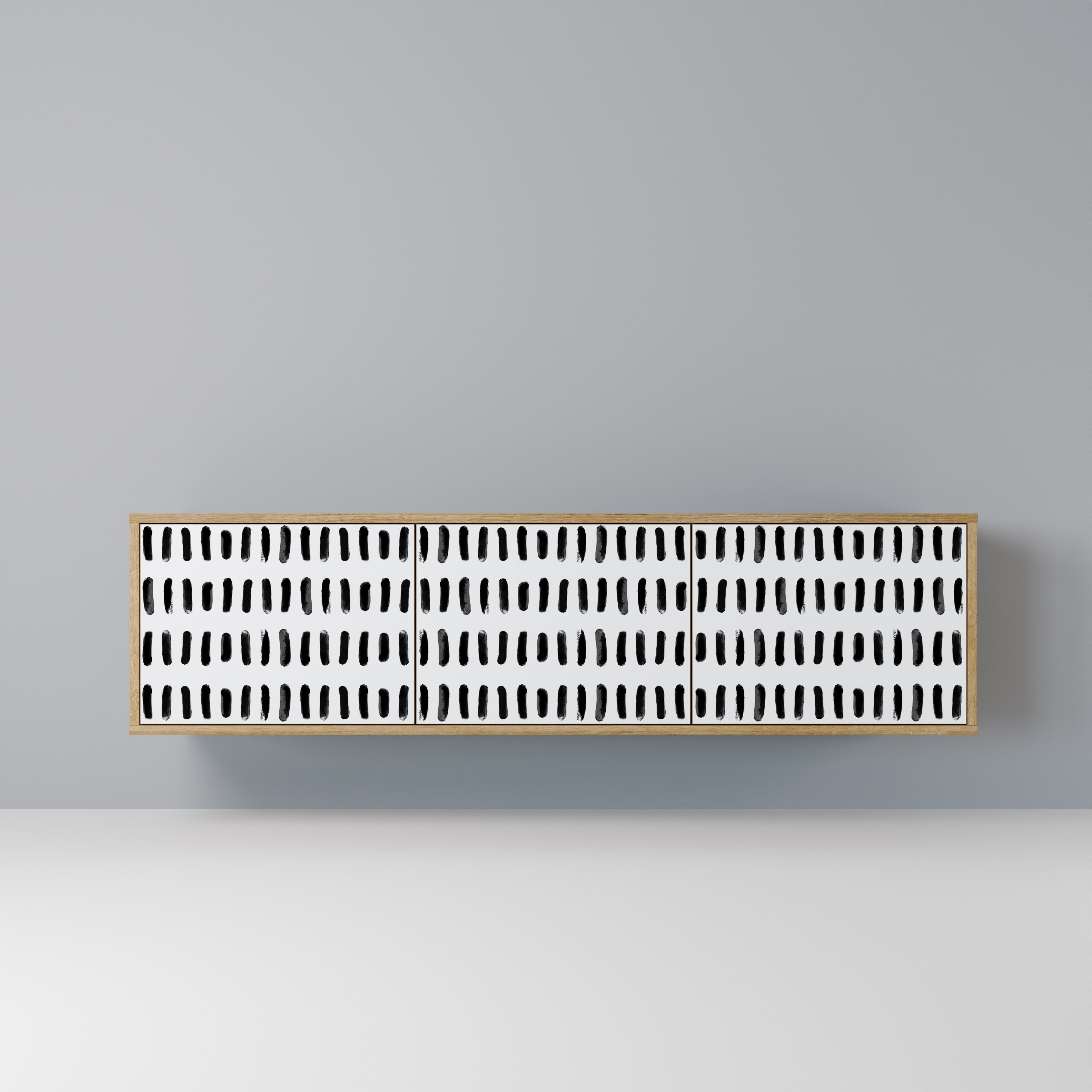 NIGHTY MELODIES Móvel de TV com 3 Portas em Efeito Carvalho