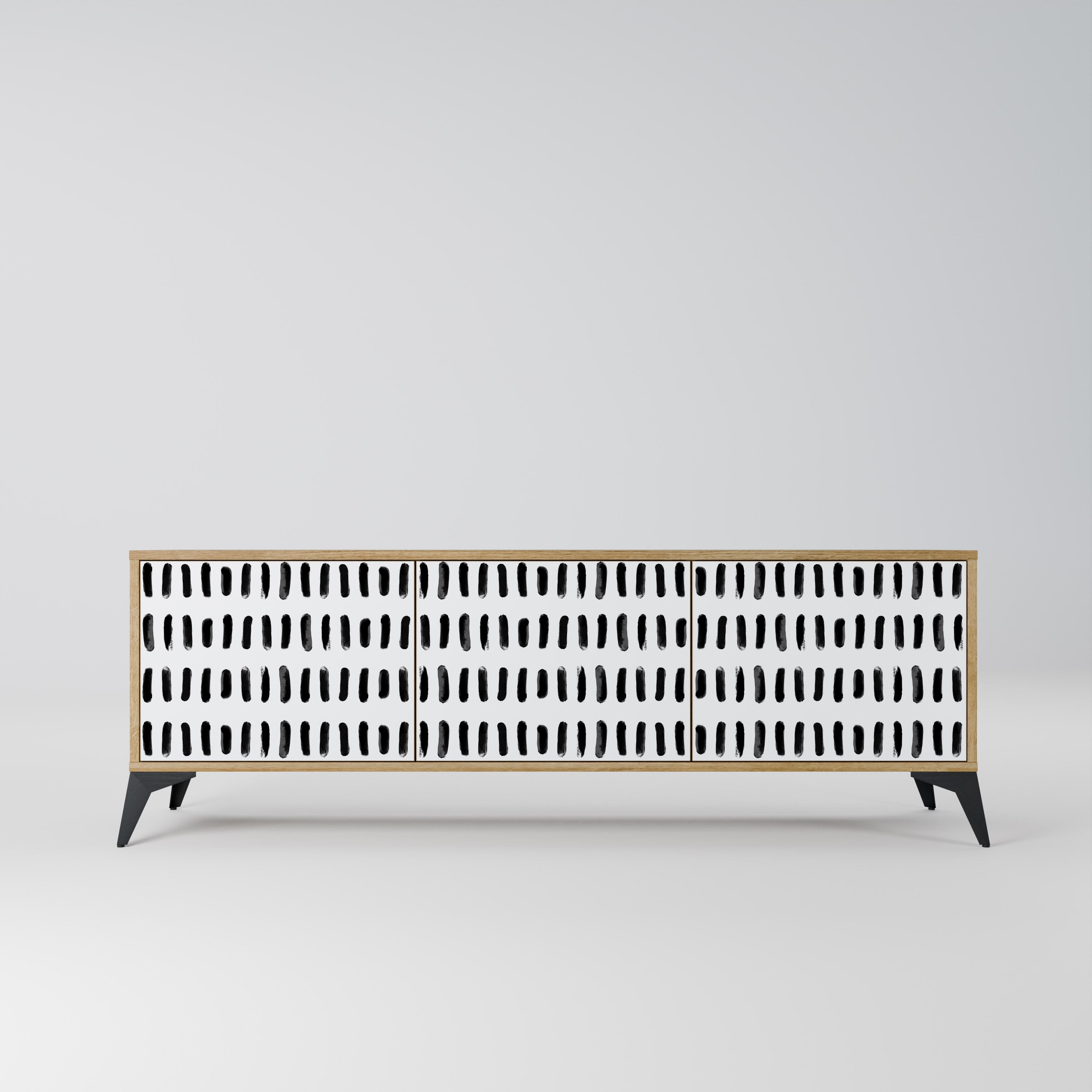 NIGHTY MELODIES Móvel de TV com 3 Portas em Efeito Carvalho