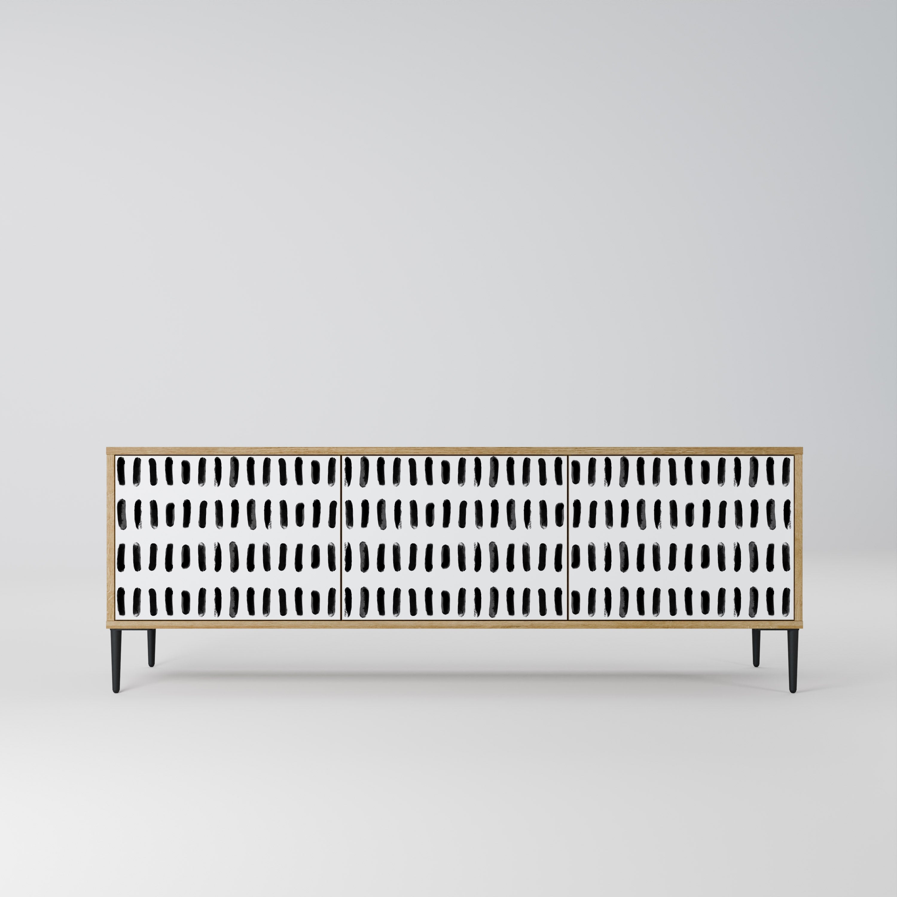 NIGHTY MELODIES Móvel de TV com 3 Portas em Efeito Carvalho