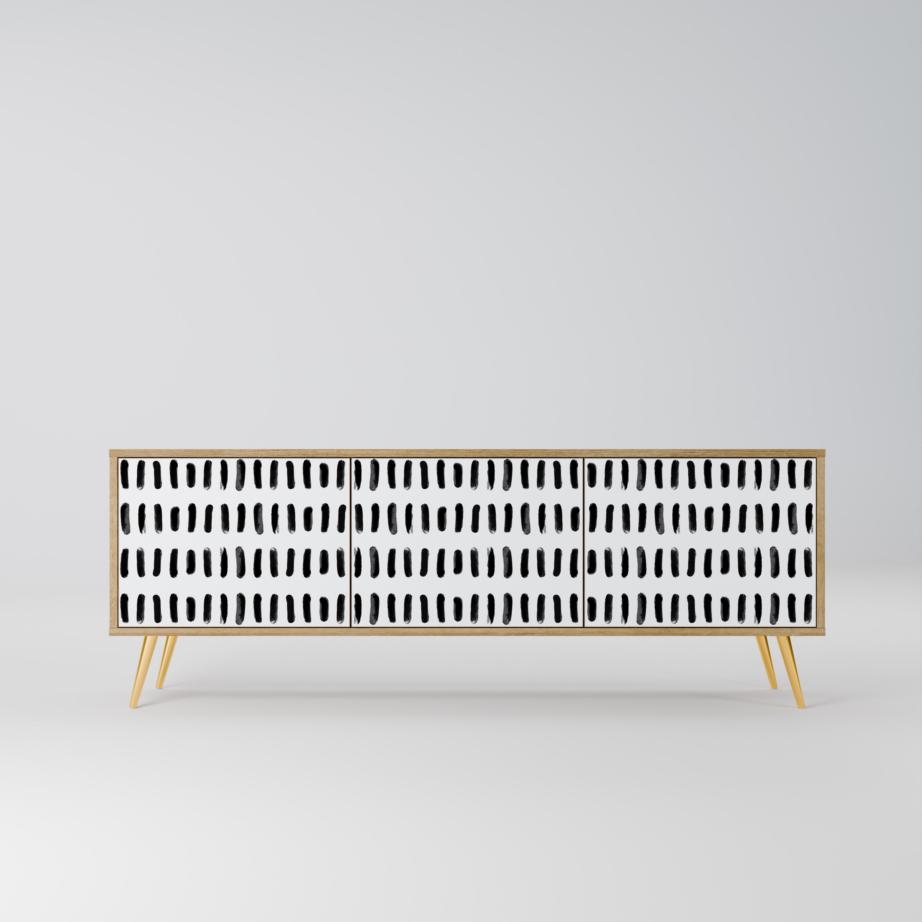 NIGHTY MELODIES Móvel de TV com 3 Portas em Efeito Carvalho