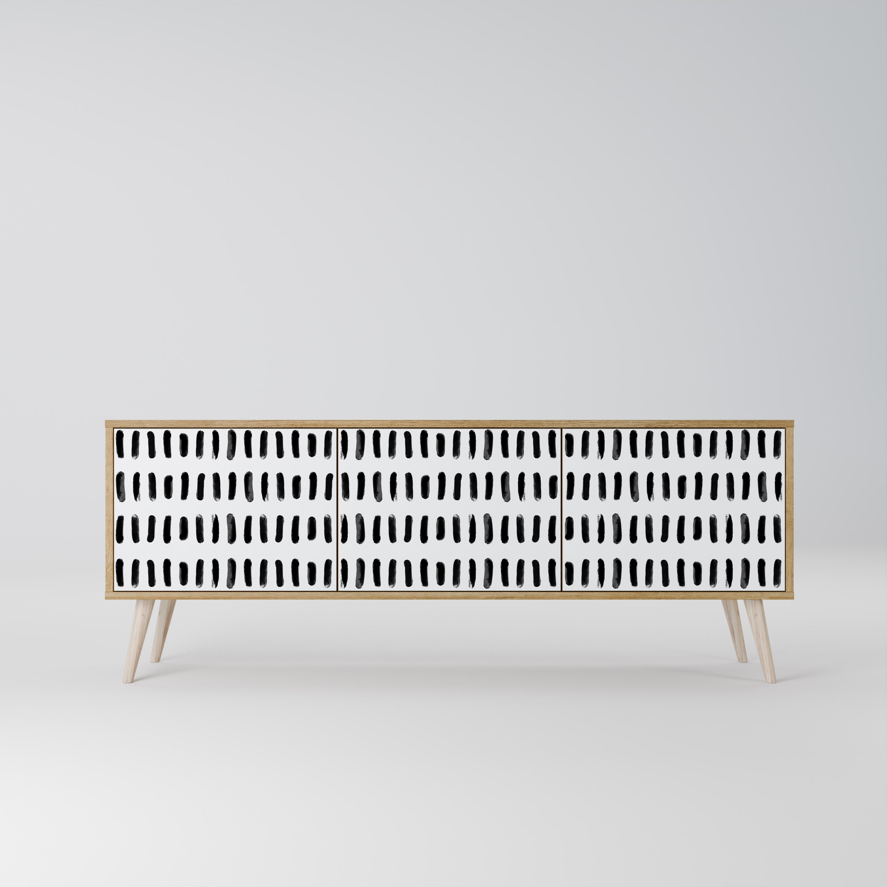 NIGHTY MELODIES Móvel de TV com 3 Portas em Efeito Carvalho