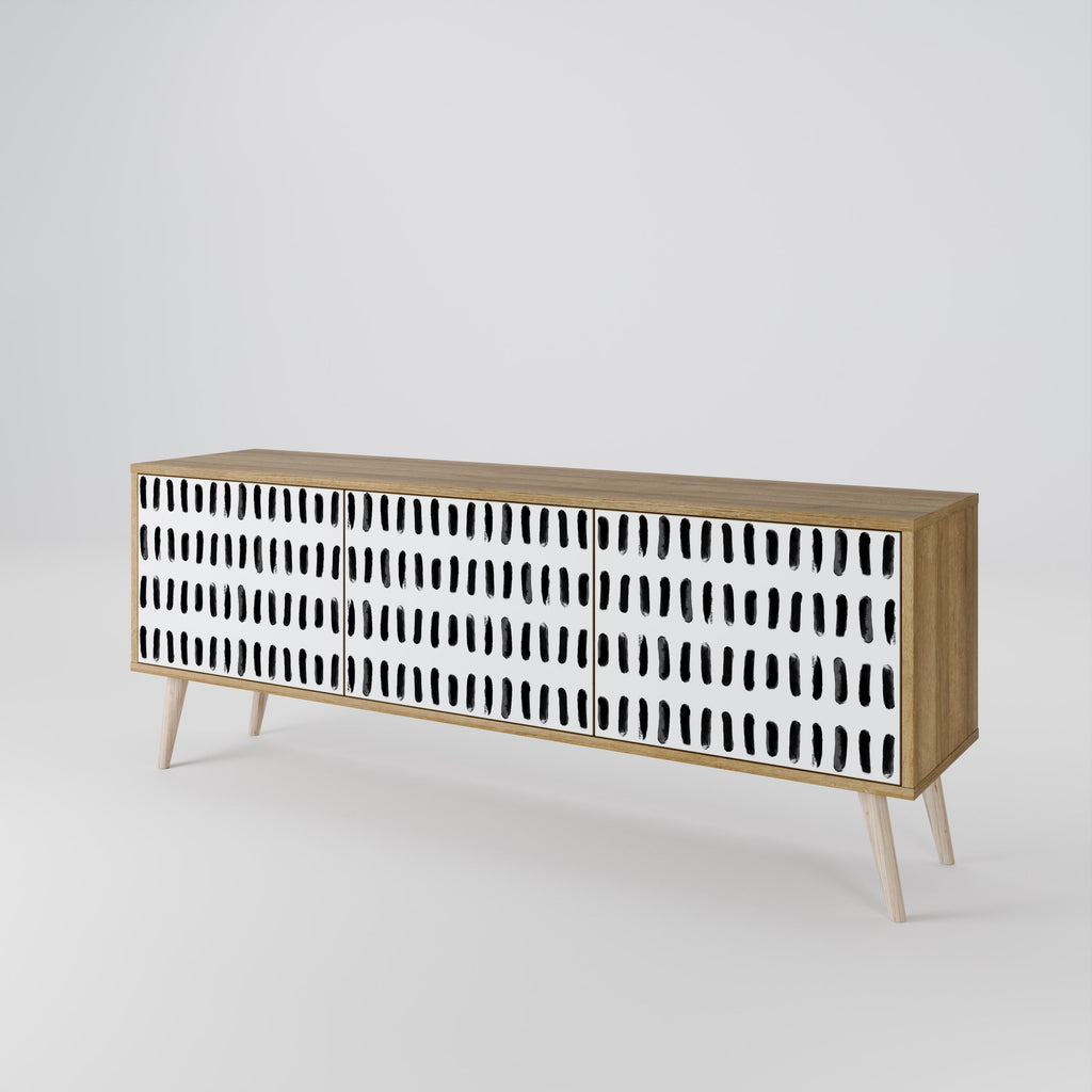 NIGHTY MELODIES Móvel de TV com 3 Portas em Efeito Carvalho