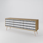 NIGHTY MELODIES Móvel de TV com 3 Portas em Efeito Carvalho