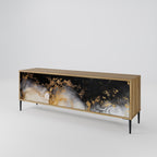 MARBLE OF TOMMORROW Móvel de TV com 3 Portas em Efeito Carvalho