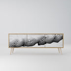 MONOCHROME MIRAGE Móvel de TV com 3 Portas em Efeito Carvalho