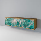 ABSTRACT ALCHEMY Móvel de TV com 3 Portas em Efeito Carvalho