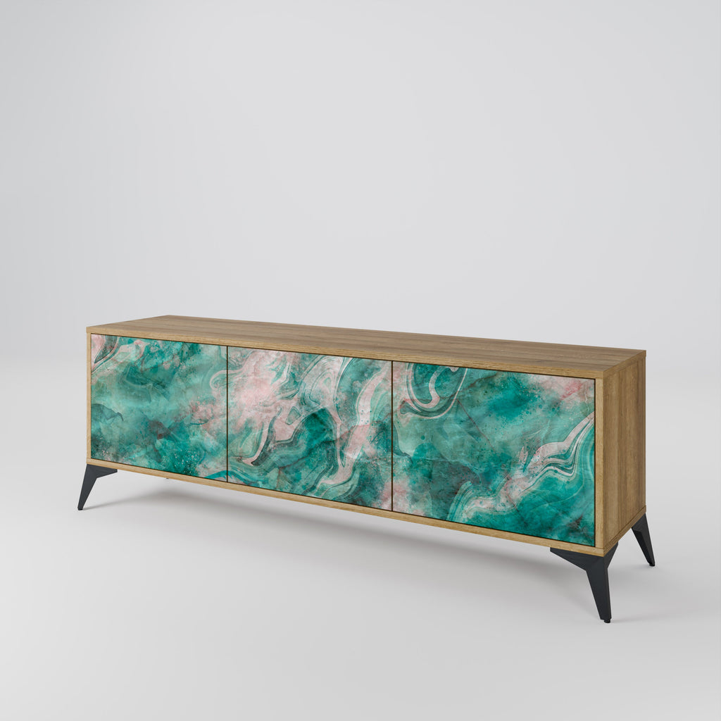 ABSTRACT ALCHEMY Móvel de TV com 3 Portas em Efeito Carvalho