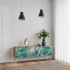 ABSTRACT ALCHEMY Móvel de TV com 3 Portas em Efeito Carvalho