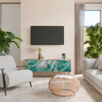 ABSTRACT ALCHEMY Móvel de TV com 3 Portas em Efeito Carvalho