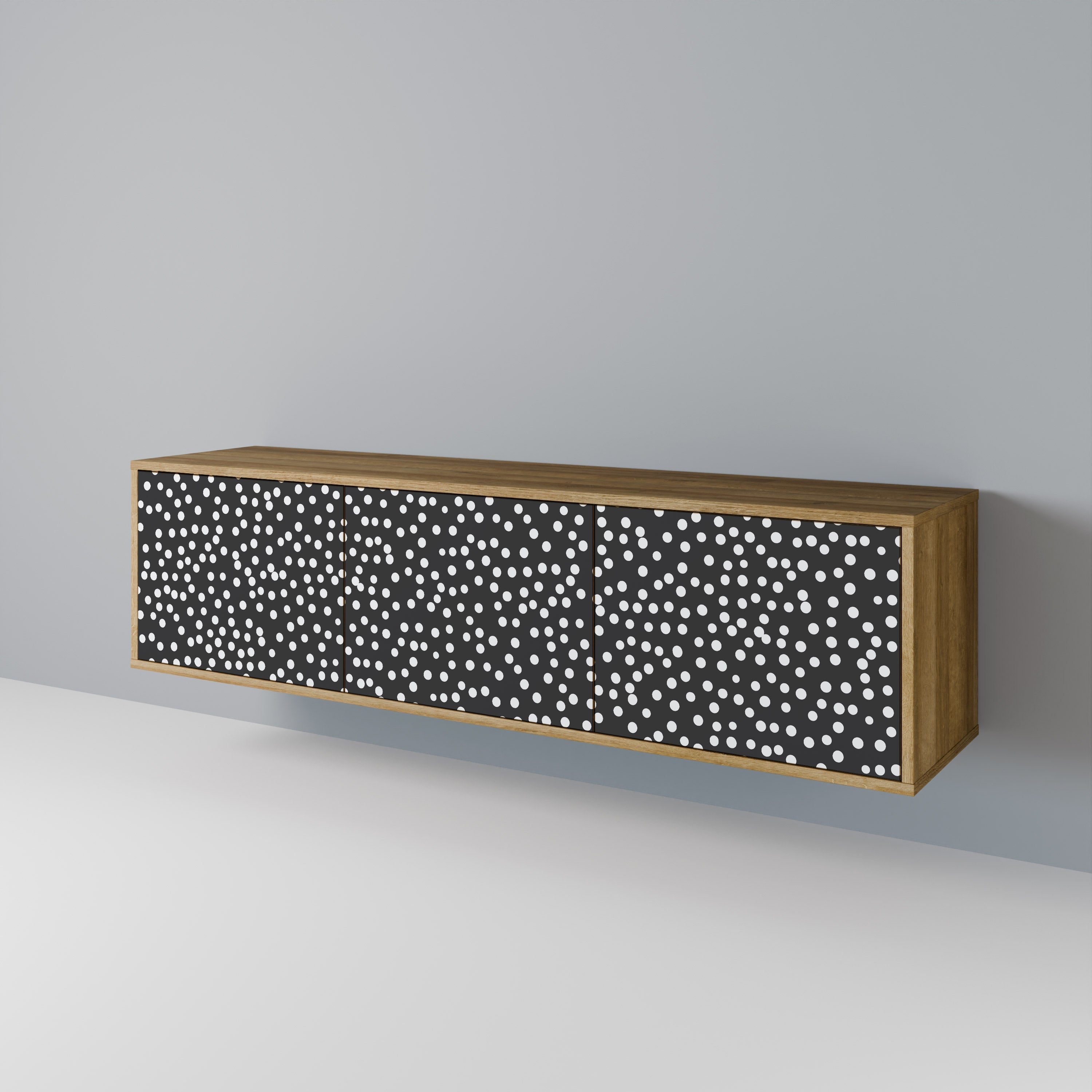 BLINDING LIGHTS Móvel de TV com 3 Portas em Efeito Carvalho