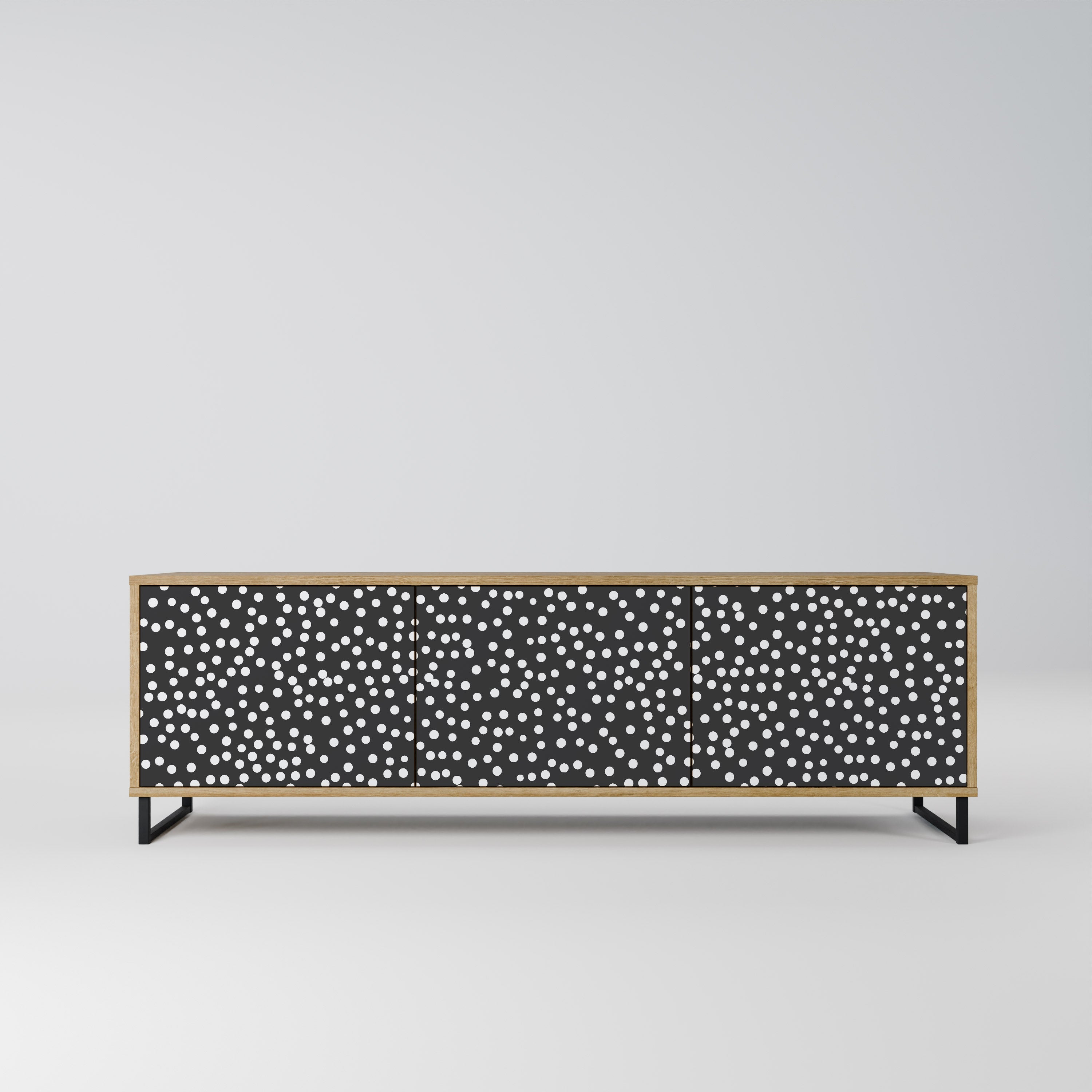 BLINDING LIGHTS Móvel de TV com 3 Portas em Efeito Carvalho