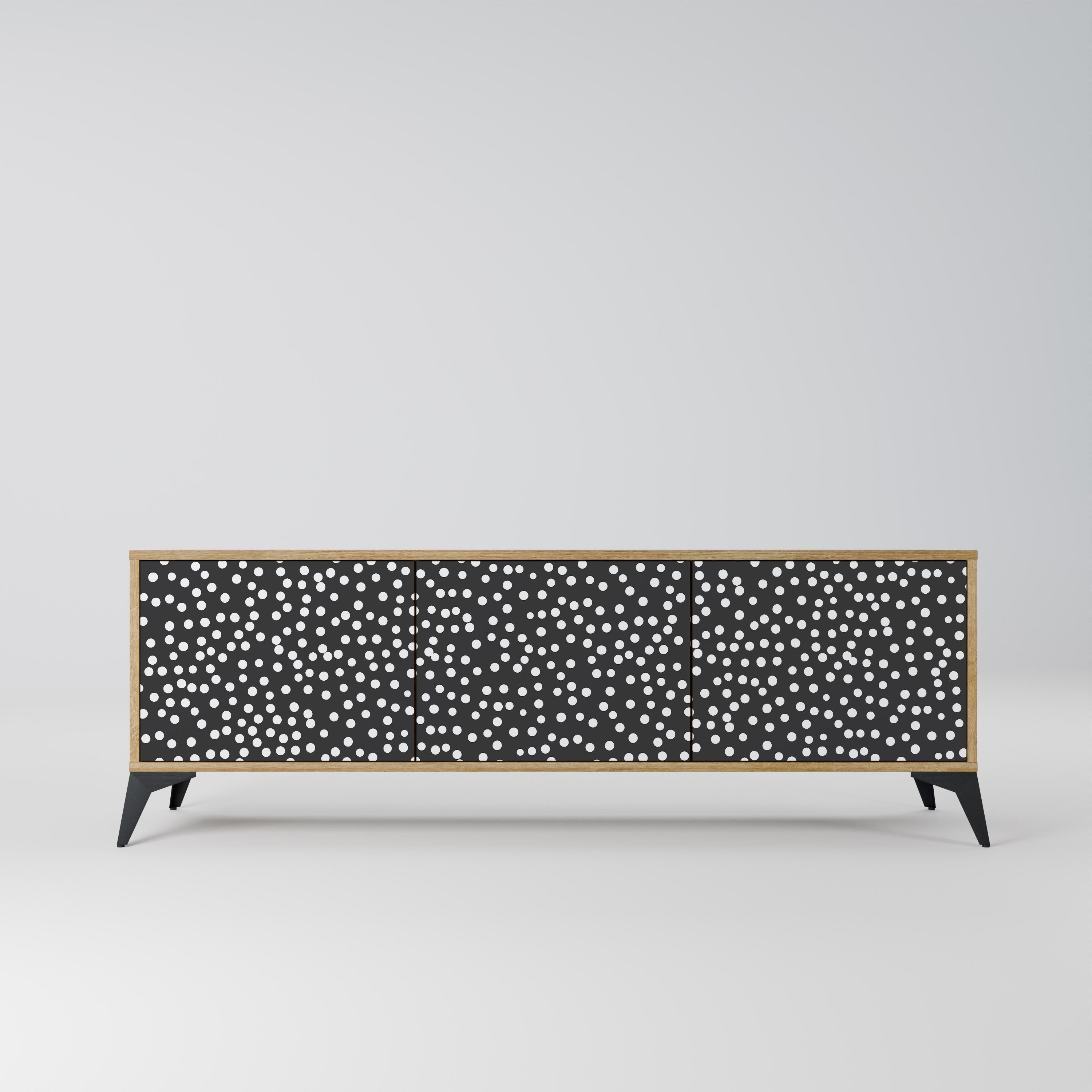 BLINDING LIGHTS Móvel de TV com 3 Portas em Efeito Carvalho