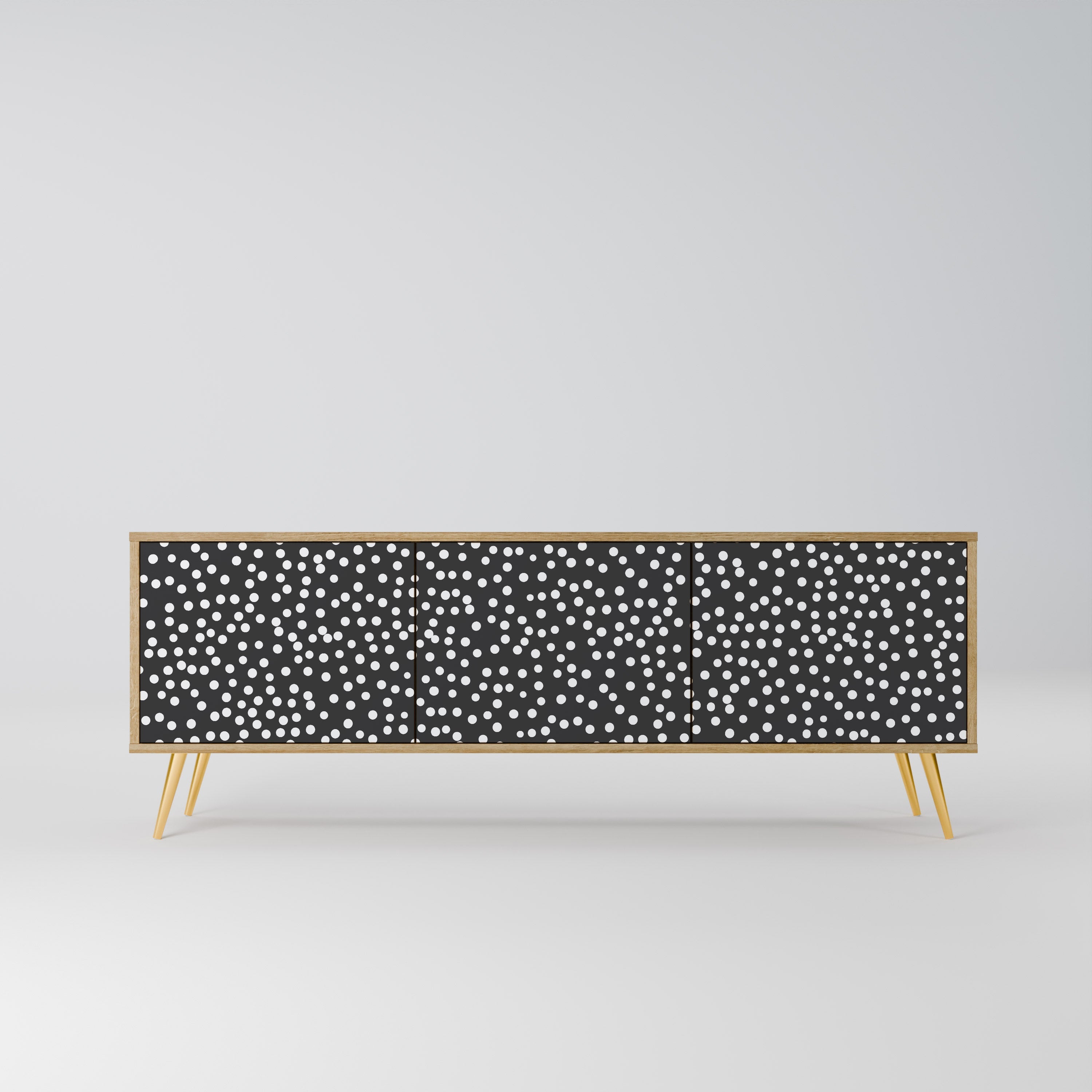 BLINDING LIGHTS Móvel de TV com 3 Portas em Efeito Carvalho