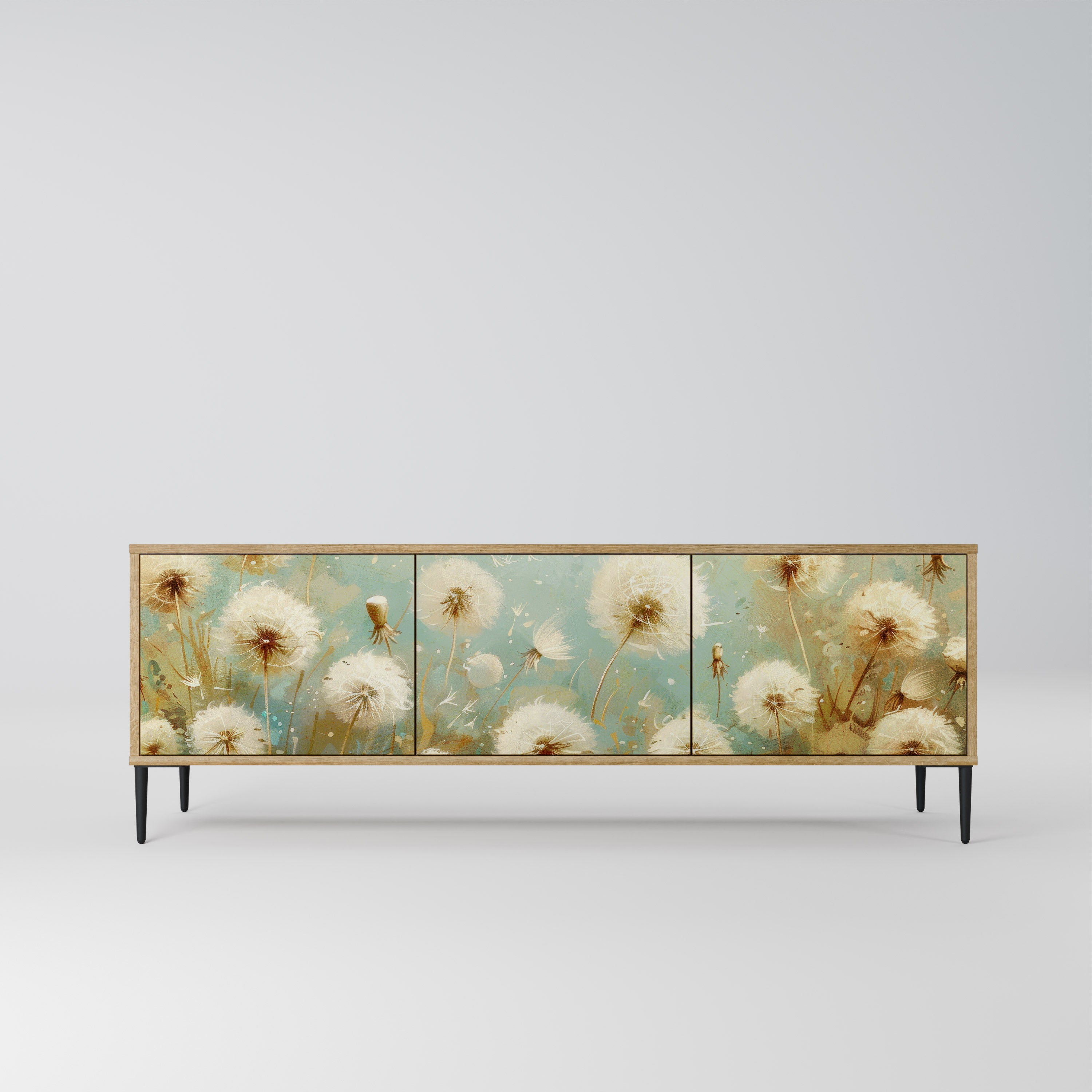 DREAMY MEADOW Móvel de TV com 3 Portas em Efeito Carvalho