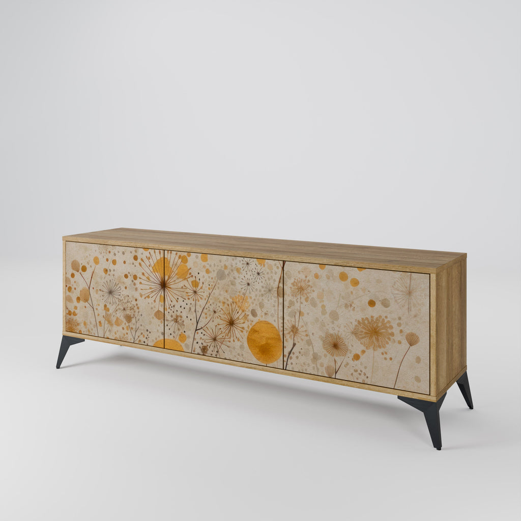 MORNING GLADE Móvel de TV com 3 Portas em Efeito Carvalho