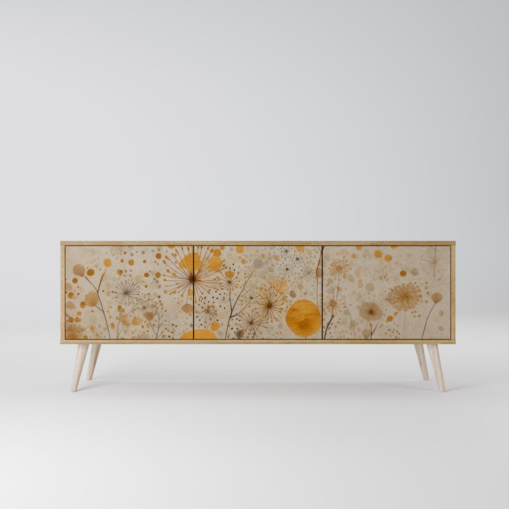 MORNING GLADE Móvel de TV com 3 Portas em Efeito Carvalho