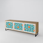 BE THE CHANGE Móvel de TV com 3 Portas em Efeito Carvalho