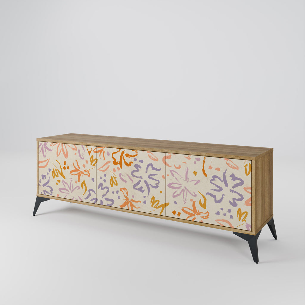 SPRING WHIMSY Móvel de TV com 3 Portas em Efeito Carvalho