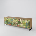 SUCCULENTS KALEIDOSCOPE Móvel de TV com 3 Portas em Efeito Carvalho