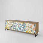 HELLO SPRING Móvel de TV com 3 Portas em Efeito Carvalho