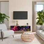 BLOOMING ELEGANCE Móvel de TV com 3 Portas em Efeito Carvalho