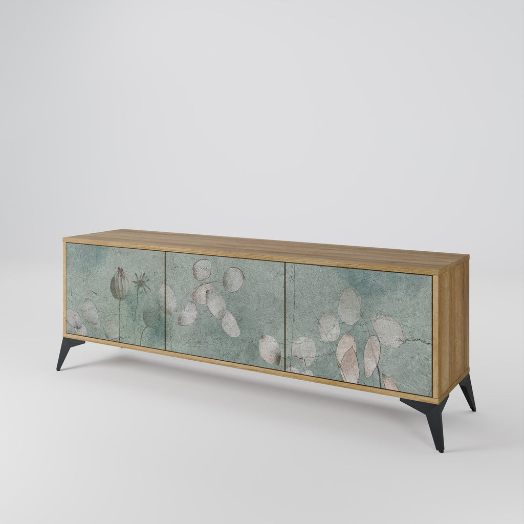 NIGHT LADY Móvel de TV com 3 Portas em Efeito Carvalho