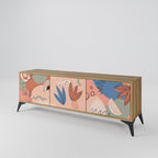 PASTEL DESTINY Móvel de TV com 3 Portas em Efeito Carvalho