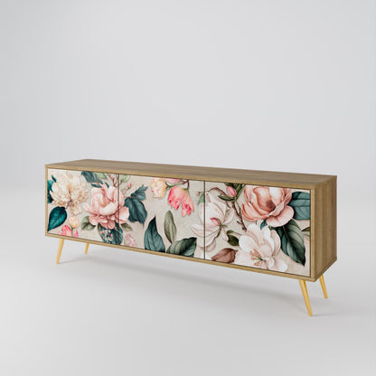 FLORAL GRACE Móvel de TV de 3 Portas