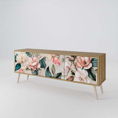 FLORAL GRACE Móvel de TV de 3 Portas