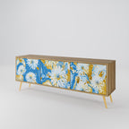 DAISY LUXE Móvel de TV com 3 Portas em Efeito Carvalho