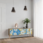 DAISY LUXE Móvel de TV com 3 Portas em Efeito Carvalho