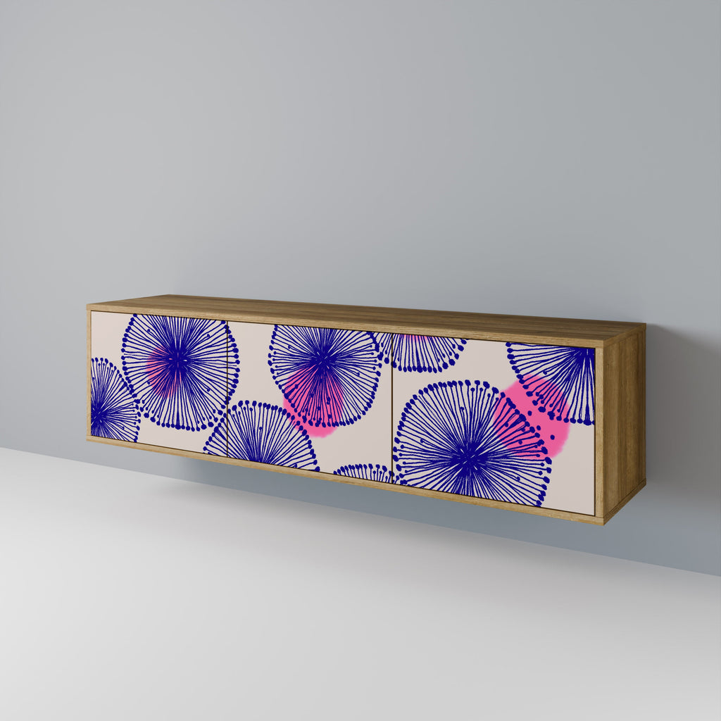 MAGIC NATURE Móvel de TV com 3 Portas em Efeito Carvalho