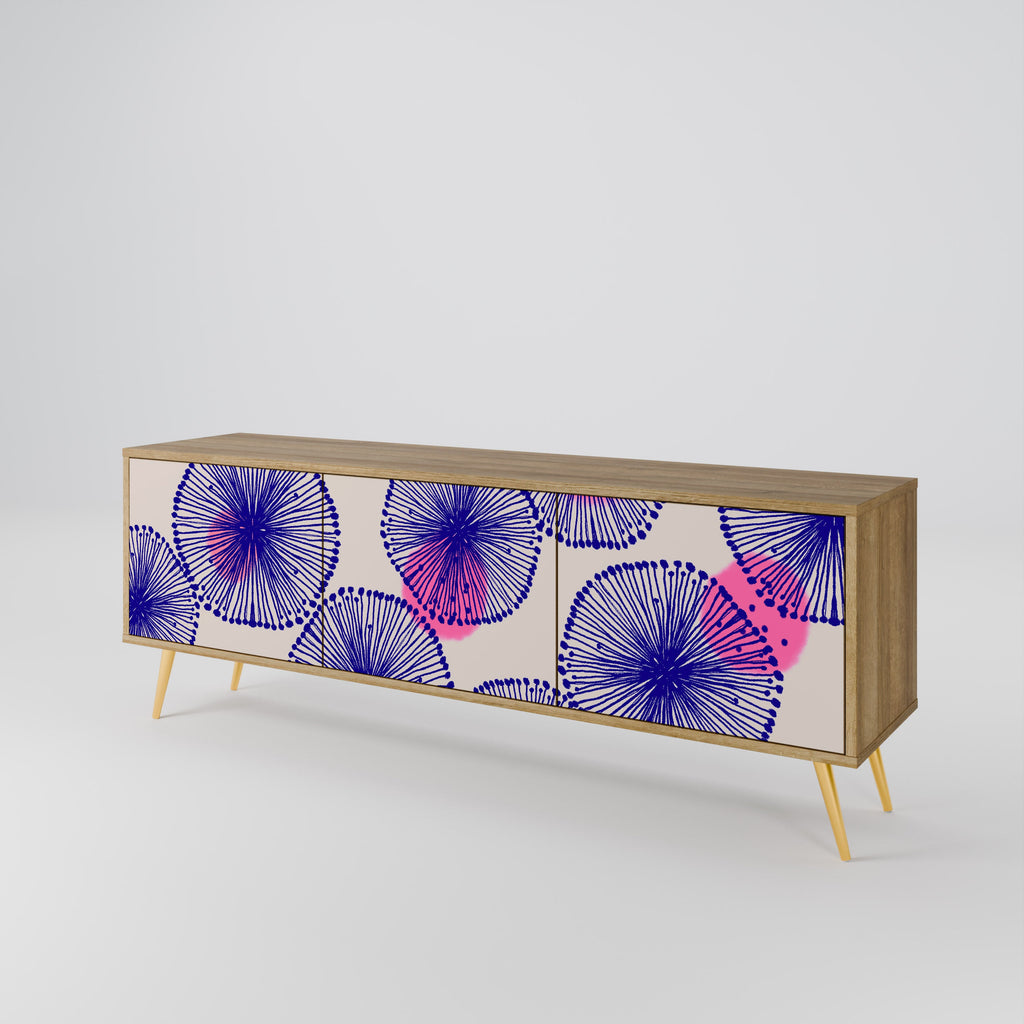 MAGIC NATURE Móvel de TV com 3 Portas em Efeito Carvalho