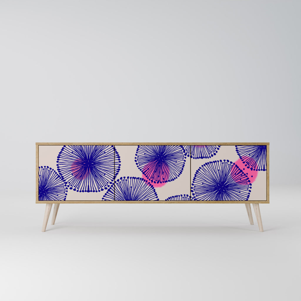 MAGIC NATURE Móvel de TV com 3 Portas em Efeito Carvalho