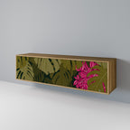 TROPICAL BEAUTY Móvel de TV com 3 Portas em Efeito Carvalho