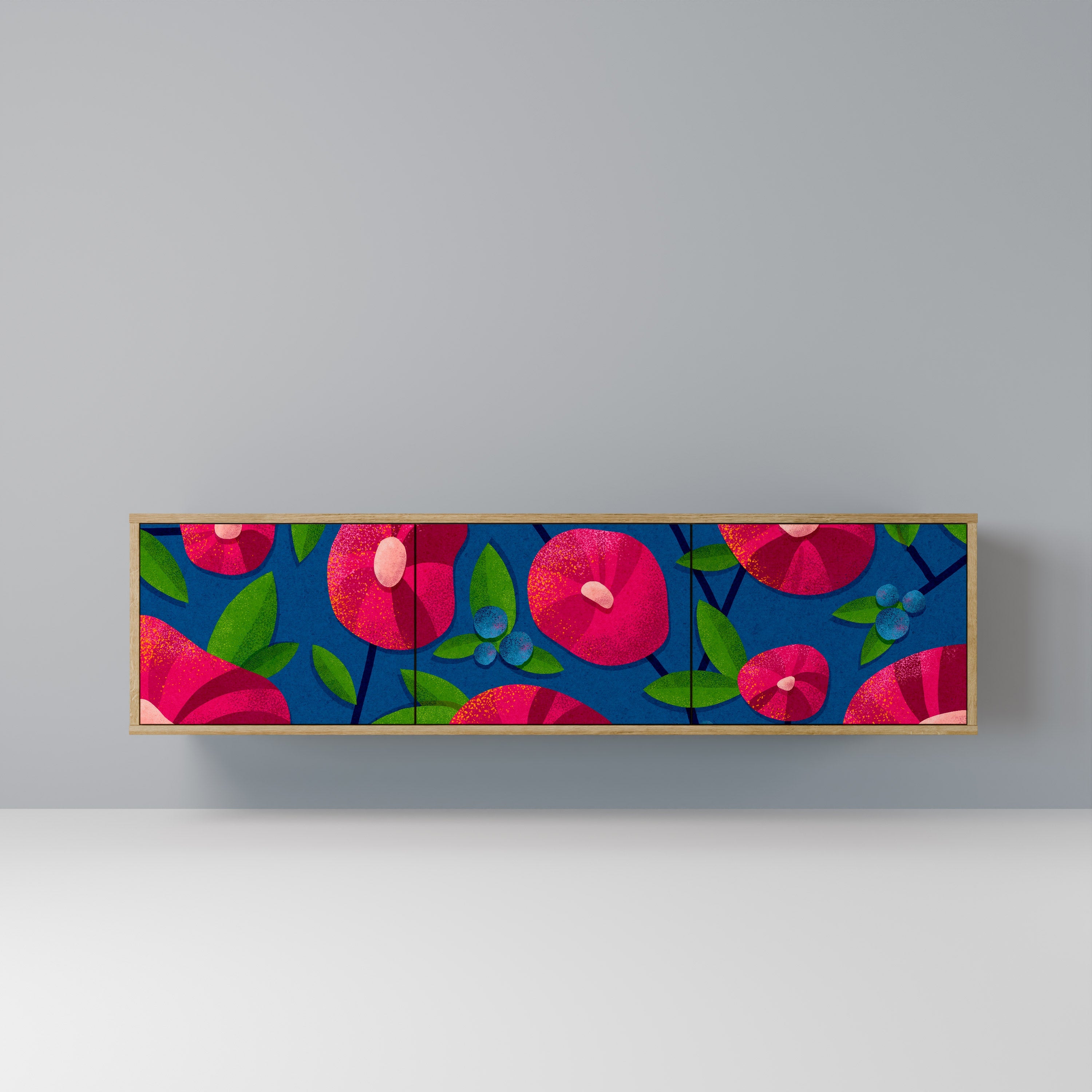 SPRING THOUGHTS Móvel de TV com 3 Portas em Efeito Carvalho