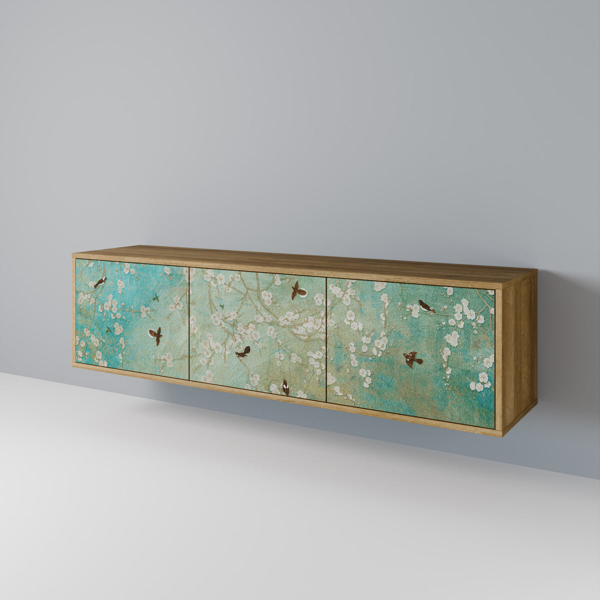 BLOOMING CHARM Móvel de TV de 3 Portas