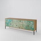 BLOOMING CHARM Móvel de TV com 3 Portas em Efeito Carvalho