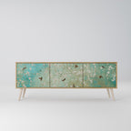 BLOOMING CHARM Móvel de TV com 3 Portas em Efeito Carvalho