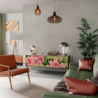 FRAGILE BEAUTY Móvel de TV com 3 Portas em Efeito Carvalho