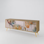 SOFTEN POPPY Móvel de TV com 3 Portas em Efeito Carvalho